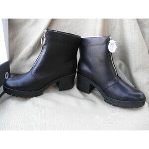 NEW by BESTON, STYLE RULER-2, BOOTIES, ANKLE BOOTS, SIZE 11 MED. BLACK PLATFORM